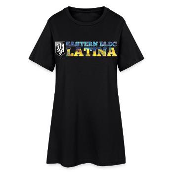 Bloc de l’Est Latina Ukraine Ukraine Cadeau - Robe T-shirt Femme - noir - Devant