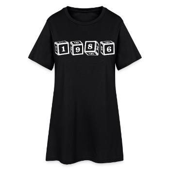 1976 50th Birthday - Women’s T-Shirt Dress - black - Front