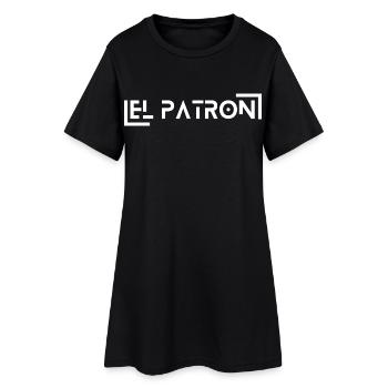 Lettrage El Patron – Diction à la mode - Robe T-shirt Femme - noir - Devant