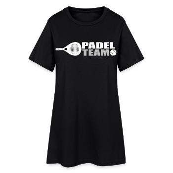 Padel team - Women’s T-Shirt Dress - black - Front
