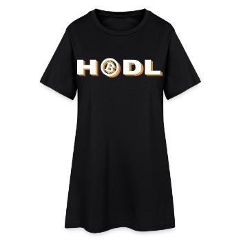 Bitcoin - Hodl - Robe T-shirt Femme - noir - Devant