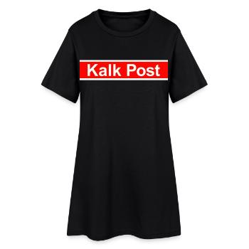Lime Post - Women’s T-Shirt Dress - black - Front