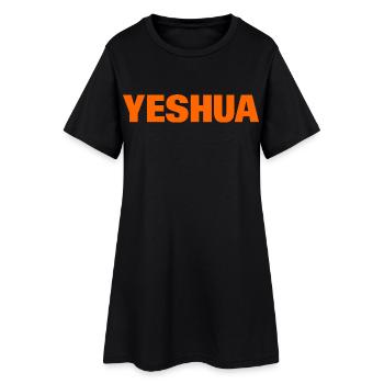 Yeshua - Robe T-shirt Femme - noir - Devant