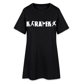 Karatéka drôle - Robe T-shirt Femme - noir - Devant
