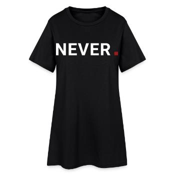 Never point. It never means. Motivation - Women’s T-Shirt Dress - black - Front