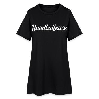 Handballeuse - Robe T-shirt Femme - noir - Devant