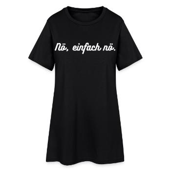 Heimatliebe Nord - Frauen T-Shirt-Kleid - Schwarz - Vorne