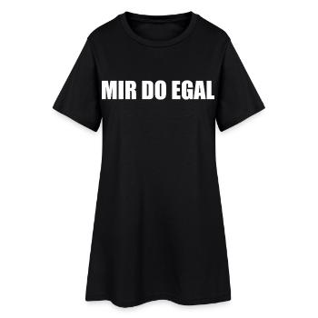 Je m’en fiche - Robe T-shirt Femme - noir - Devant