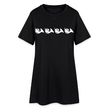 Cors français rétro - Robe T-shirt Femme - noir - Devant