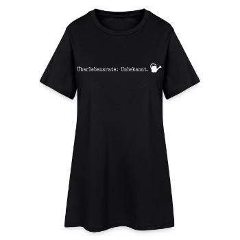 Überlebensrate Unbekannt Pflanzen Gärtner Humor - Frauen T-Shirt-Kleid - Schwarz - Vorne