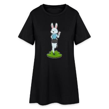 Bureau des lettres du secrétaire Bunny - Robe T-shirt Femme - noir - Devant