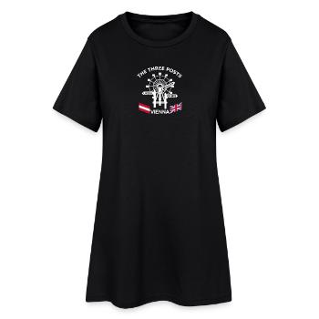 3 Posts Bar - Women’s T-Shirt Dress - black - Front