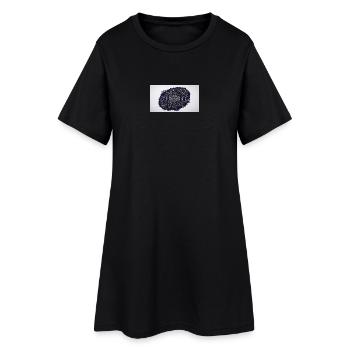 Moon Phase Constellation Mosaic - Women’s T-Shirt Dress - black - Front