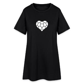 Ball Heart - Women’s T-Shirt Dress - black - Front