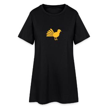 Dindon - Robe T-shirt Femme - noir - Devant