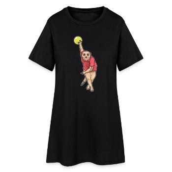 Suricate Bowling Boule de bowling - Robe T-shirt Femme - noir - Devant