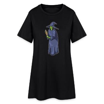 Sorcière Halloween Baking - Robe T-shirt Femme - noir - Devant