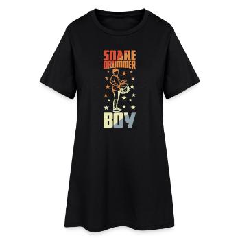 Petit batteur - Robe T-shirt Femme - noir - Devant