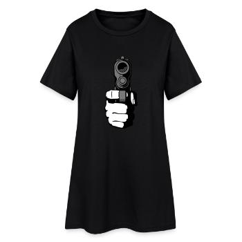 gun - i shoot you - Robe T-shirt Femme - noir - Devant