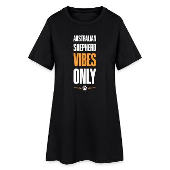 Vibrations de berger australien - Robe T-shirt Femme - noir - Devant
