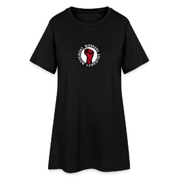 3 colors - Workers Solidarity Movement - Working - Women’s T-Shirt Dress - black - Front