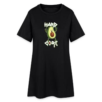 Avocado - Hard Core - Metal - Rock - Lustig -Humor - Women’s T-Shirt Dress - black - Front