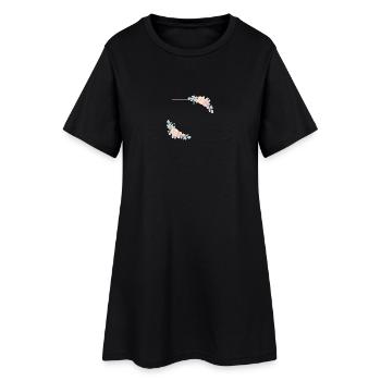 flower_bouquet_6 - Women’s T-Shirt Dress - black - Front