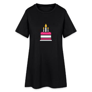 Gâteau - Robe T-shirt Femme - noir - Devant