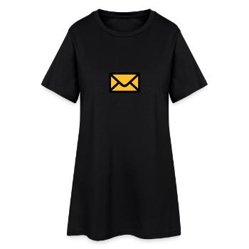 Letter envelope - Women’s T-Shirt Dress - black - Front