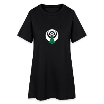 buddha03_2f - Robe T-shirt Femme - noir - Devant