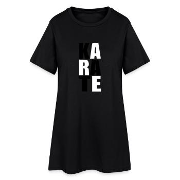 KARATE Sport Japon combat cadeau anniversaire - Robe T-shirt Femme - noir - Devant