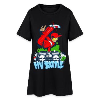Breakdance B-Boy Streetdance Design Hip Hop Dance - Women’s T-Shirt Dress - black - Front