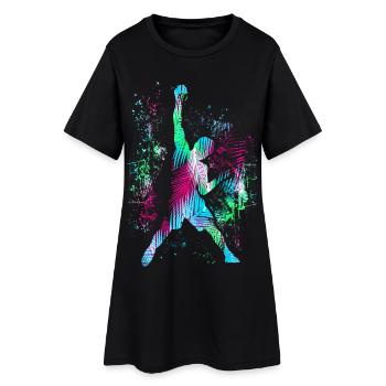 Escalade / Escalade / Escalade / Alpinisme - Robe T-shirt Femme - noir - Devant