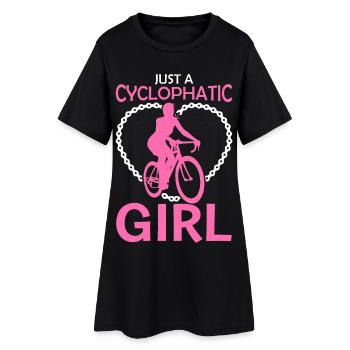 Juste un cycliste - Robe T-shirt Femme - noir - Devant