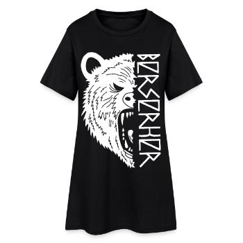 Guerrier ours blanc - Robe T-shirt Femme - noir - Devant