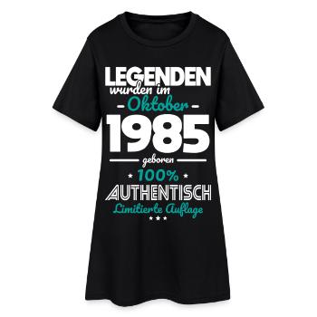 40e anniversaire - Les légendes ont été créées en octobre 1985 - Robe T-shirt Femme - noir - Devant