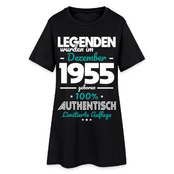 70e anniversaire - Les légendes ont été créées en décembre 1955 - Robe T-shirt Femme - noir - Devant