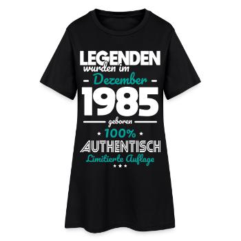 40e anniversaire - Les légendes ont été faites en décembre 1985 - Robe T-shirt Femme - noir - Devant