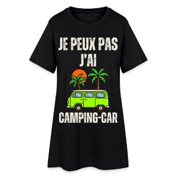 Camping Car Palm Soleil - Robe T-shirt Femme - noir - Devant