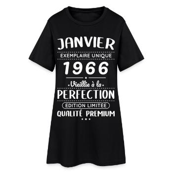 60th Anniversary - January 1966 Perfection - Women’s T-Shirt Dress - black - Front