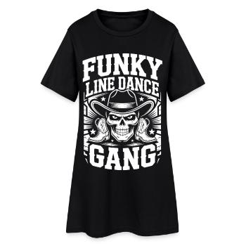 Funky Line Dance Gang - Women’s T-Shirt Dress - black - Front