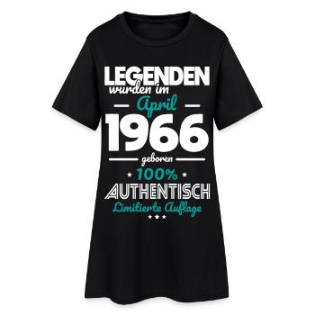 60e anniversaire - Les légendes ont été créées en avril 1966 - Robe T-shirt Femme - noir - Devant