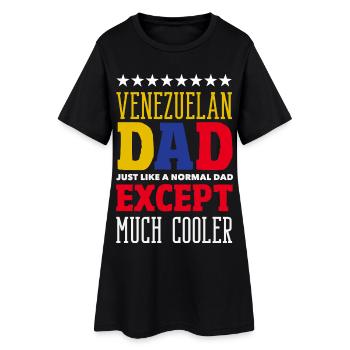 Venezuela Flagge Stolz & Heimat Venezuela - Frauen T-Shirt-Kleid - Schwarz - Vorne