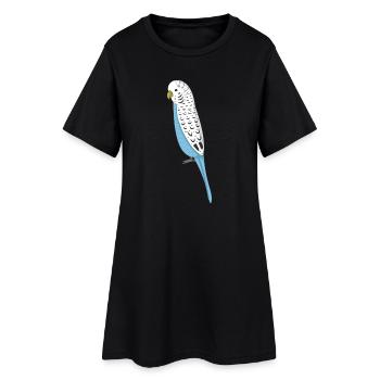 Perruque - Robe T-shirt Femme - noir - Devant
