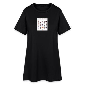 ADHD Monsters You Don’t Hear About - Women’s T-Shirt Dress - black - Front