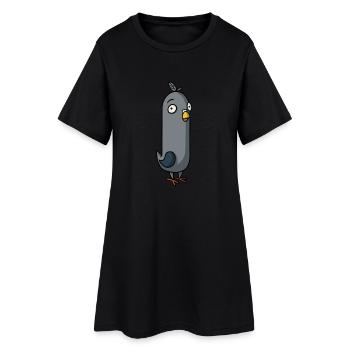 The Inner World: Hack, die Taube - Frauen T-Shirt-Kleid - Schwarz - Vorne