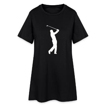 Golf Golfer Golfer Terrain de golf - Robe T-shirt Femme - noir - Devant