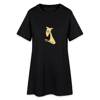 Wettrennen? - Frauen T-Shirt-Kleid - Schwarz - Vorne
