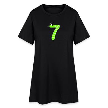Numéro 7 Serpent Enfants - Robe T-shirt Femme - noir - Devant