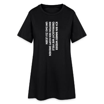 Funny Sayings Men's Fun Funny Saying Funny - Frauen T-Shirt-Kleid - Schwarz - Vorne